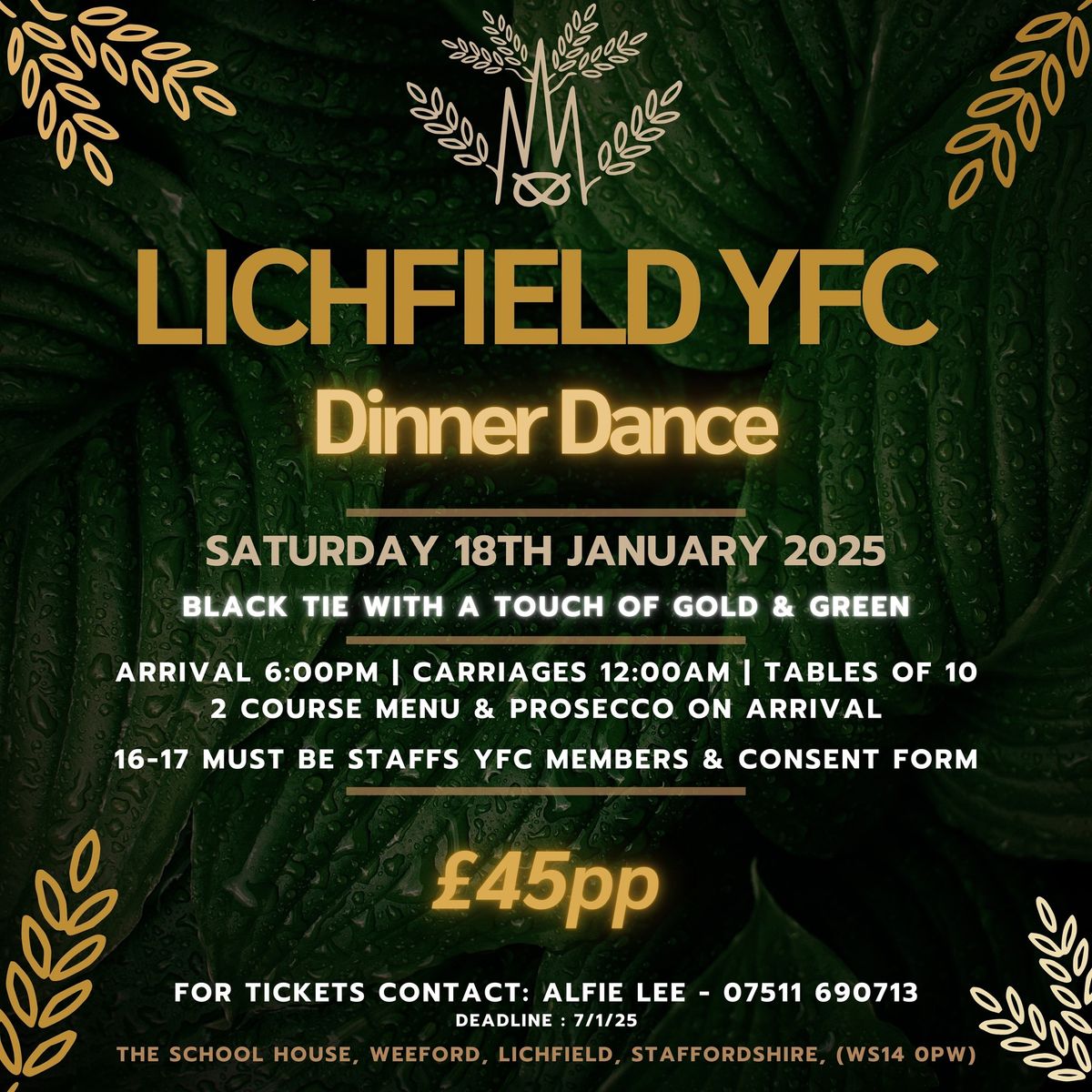 Lichfield Young Farmers Dinner Dance 2025