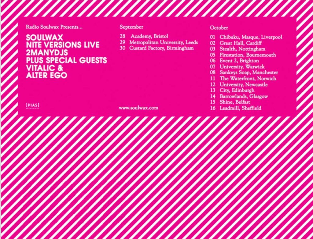 Soulwax Manchester Tickets