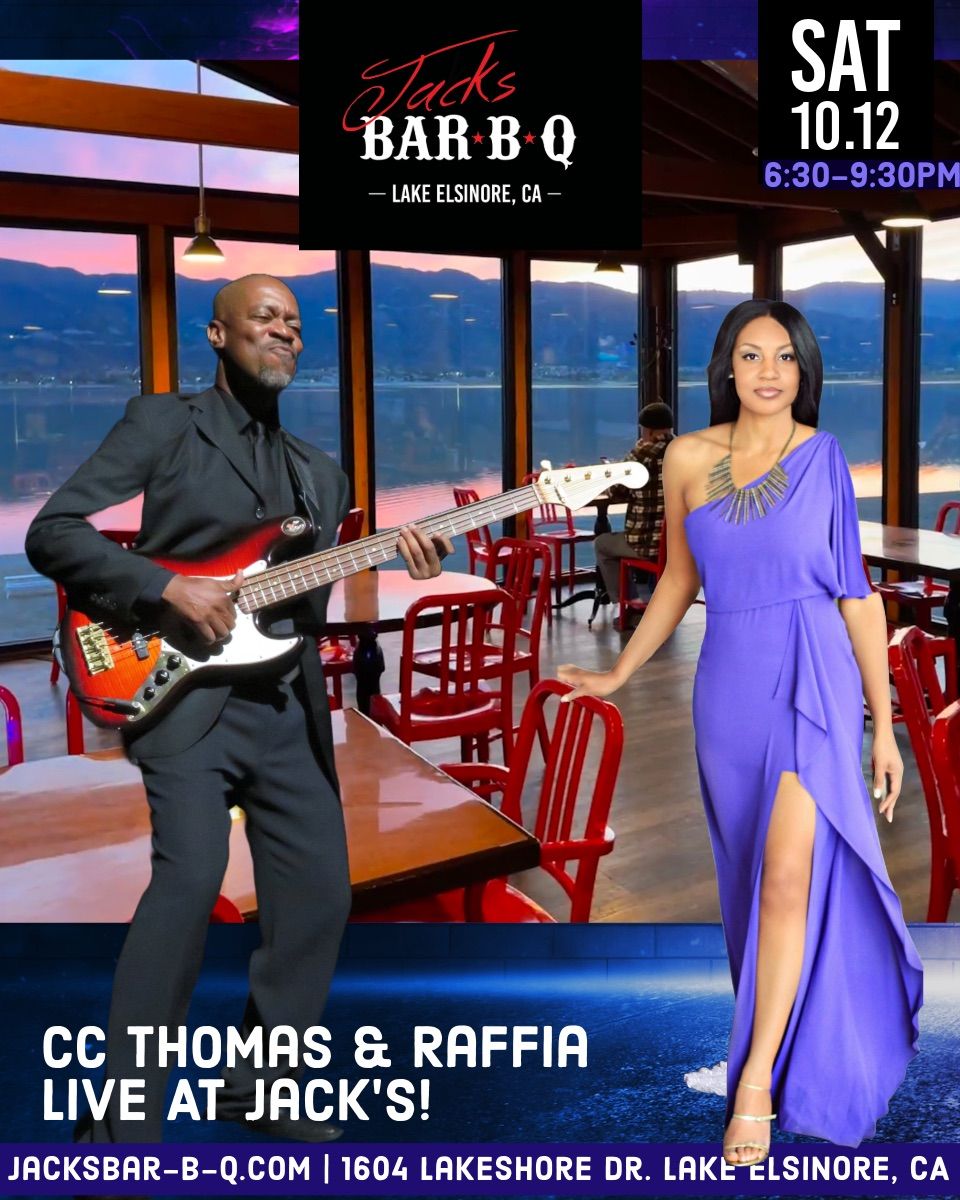 Live Music by Cece & Raffia Thomas Sat 10.12 6:30-9:30PM