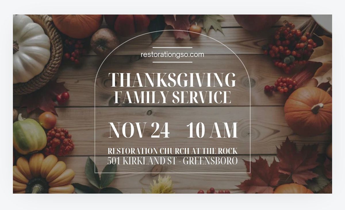 THANKSGIVING services