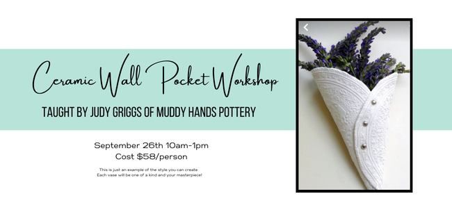 Ceramic Wall Pocket Workshop with Judy Griggs