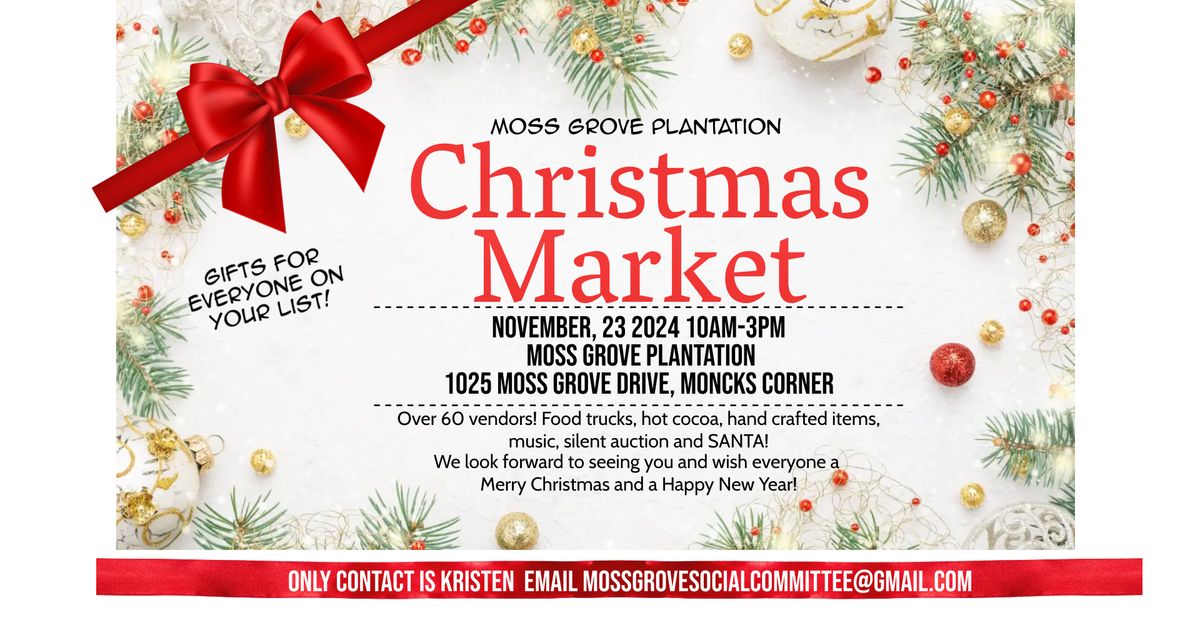 Moss Grove Plantation Christmas Market 2024