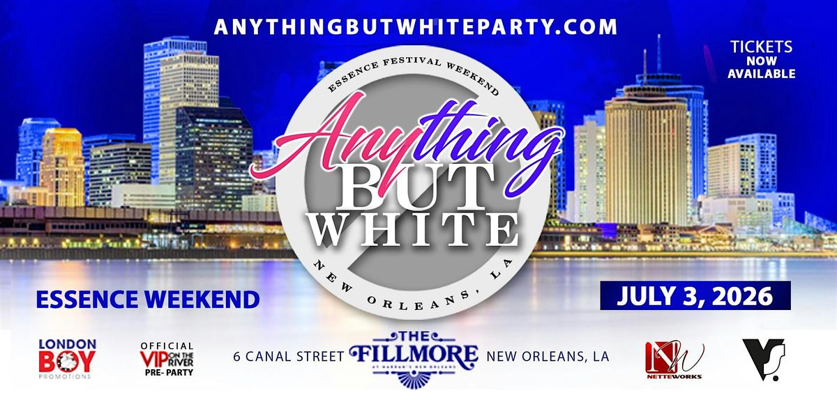 Anything But White - FESTIVAL KICKOFF Party