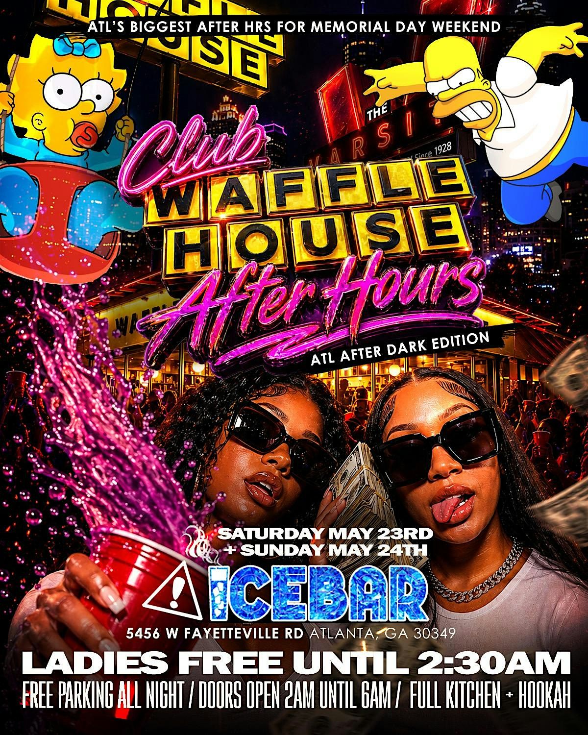 CLUB WAFFLE AFTER HRS ATL AFTER DARK EDITION @ ICE BAR MAY 23RD + 24TH