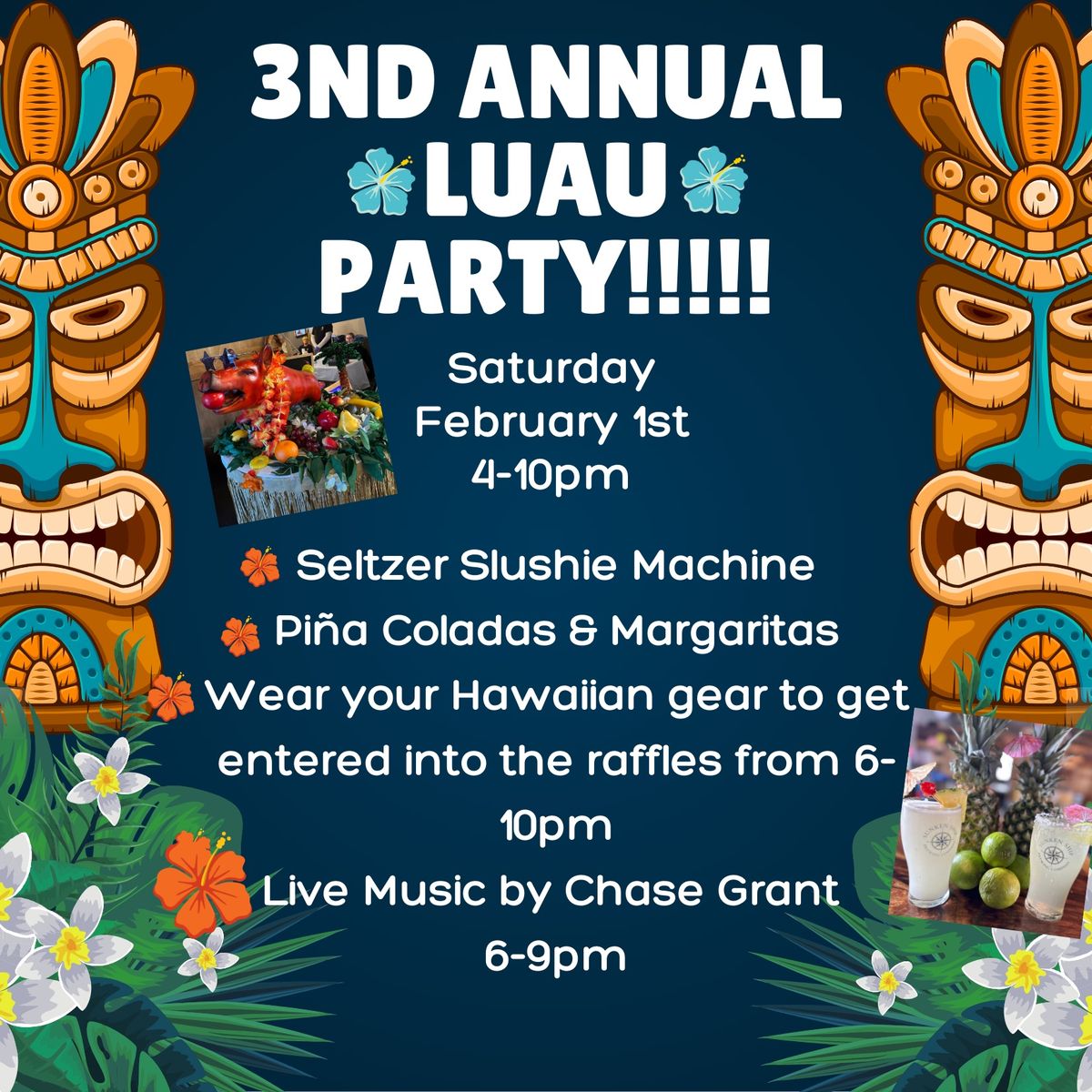 3rd Annual Luau Party @ Sunken Ship