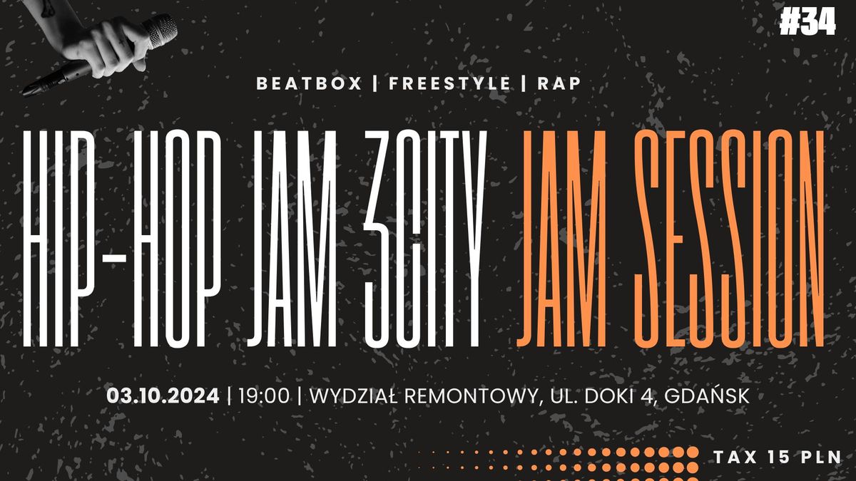 HIP-HOP JAM 3CITY - | FREESTYLE | BEATBOX | RAP | JAM SESSION | GDA #034