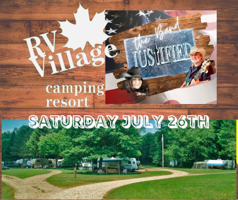 JUSTIFIED performing at RV Village Camping Resort 