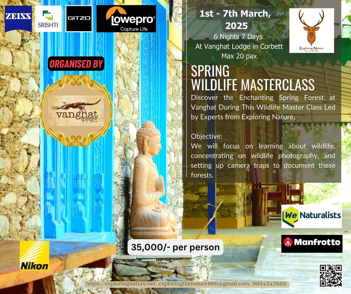 March - Vanghat Spring Wildlife Masterclass in Corbett!