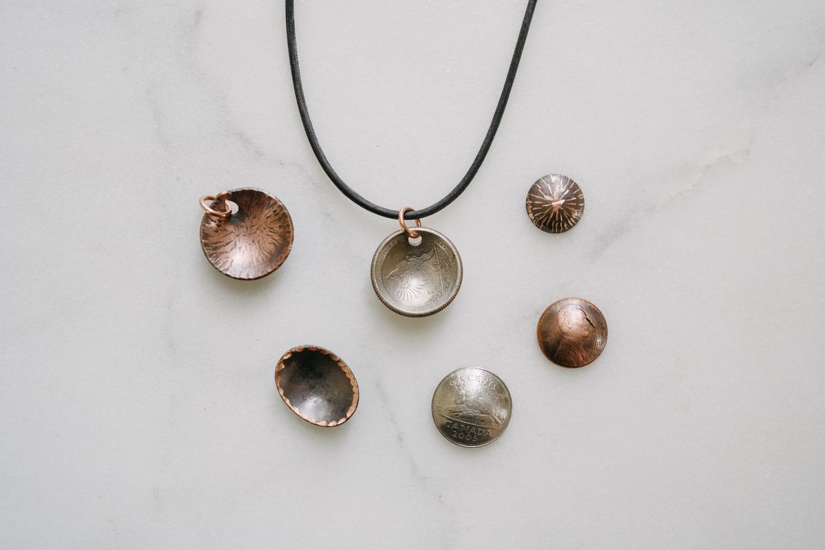 Class: "Make Your Own" \u2013 Domed Coin & Copper Jewelry