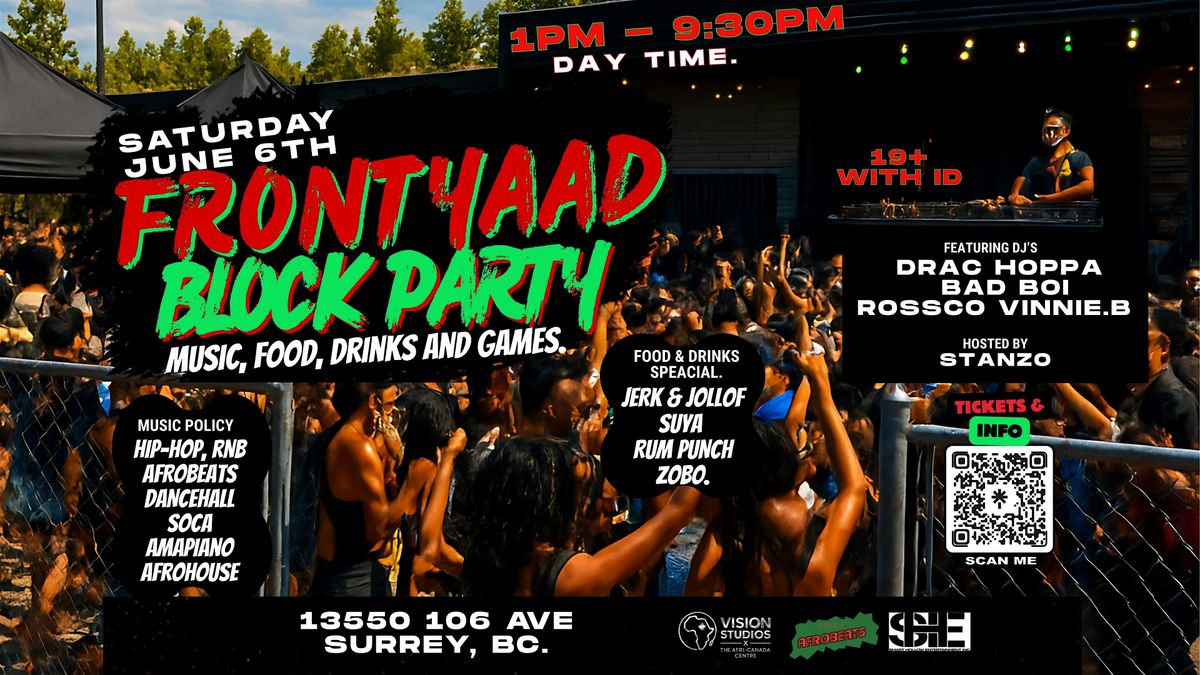 FrontYaad BlockParty Summer Kick off (Day Time) Surrey