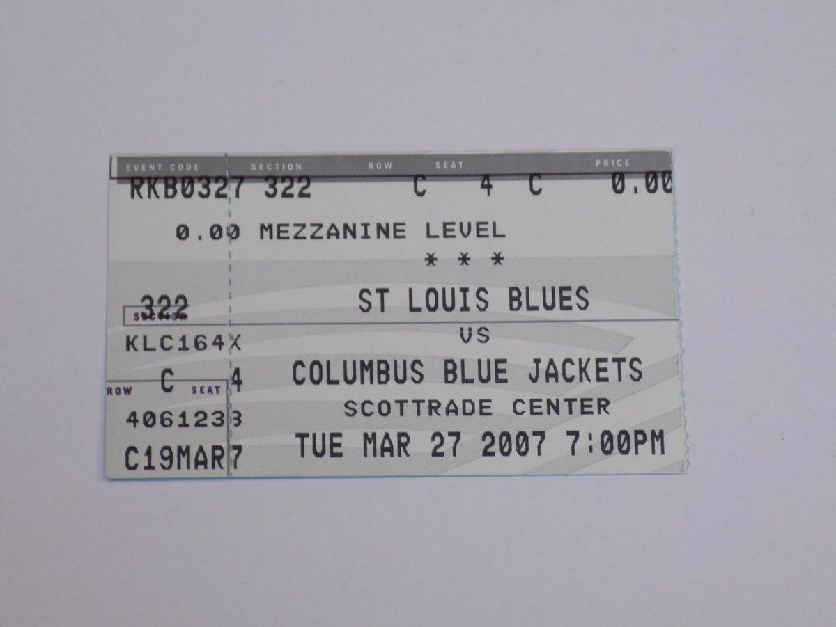 St. Louis Blues at Columbus Blue Jackets at Nationwide Arena