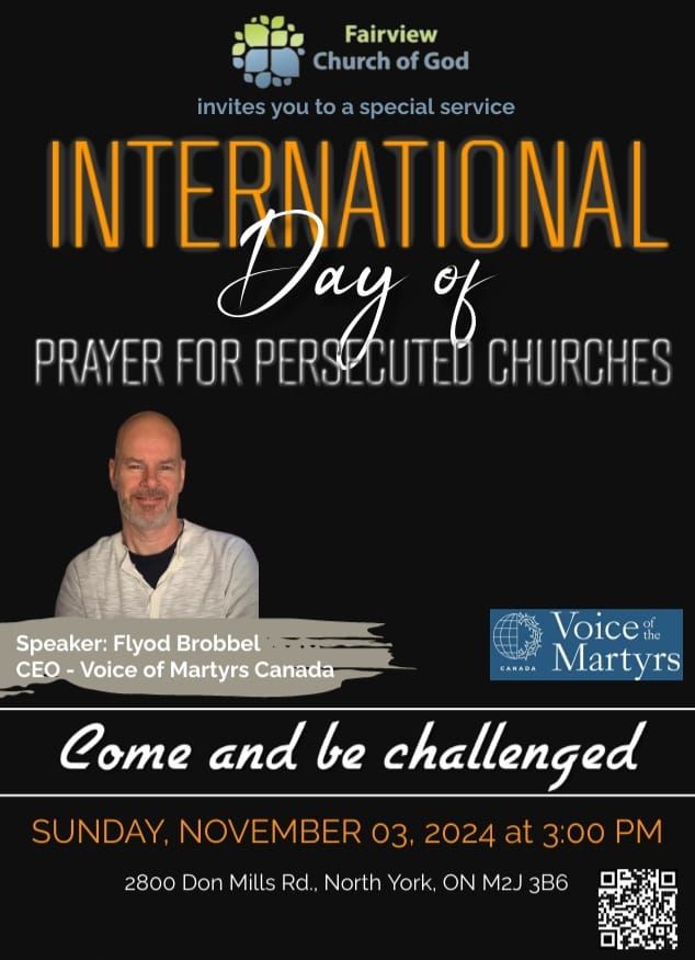 International Day of Prayer For The Persecuted Churches