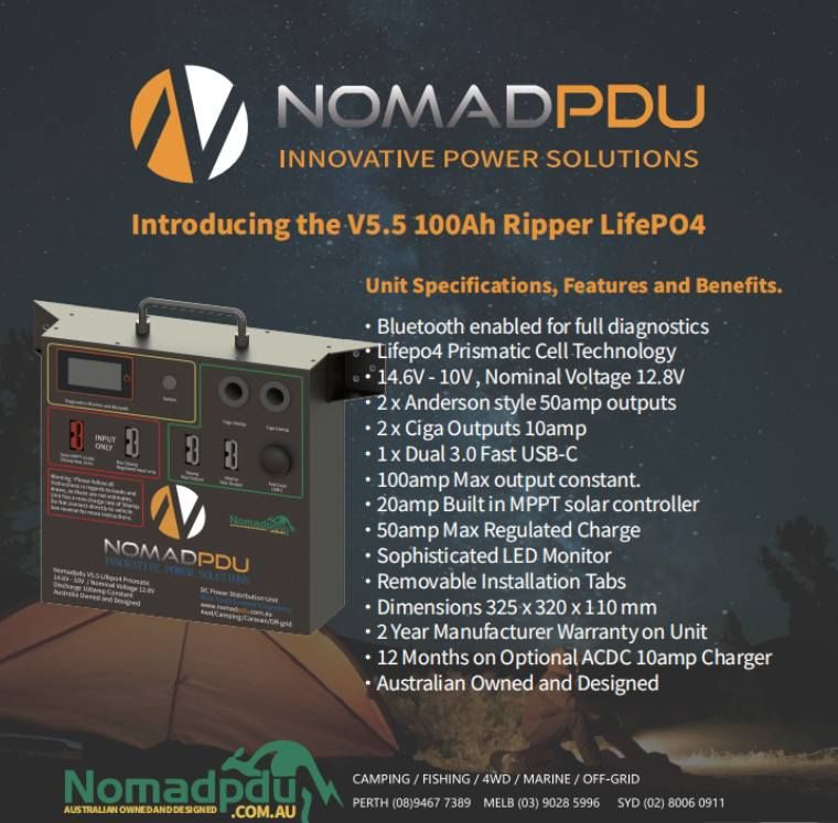 Nomadpdu V5.5 official launch at the 4wd and Adventure show at Eastern Creek NSW 