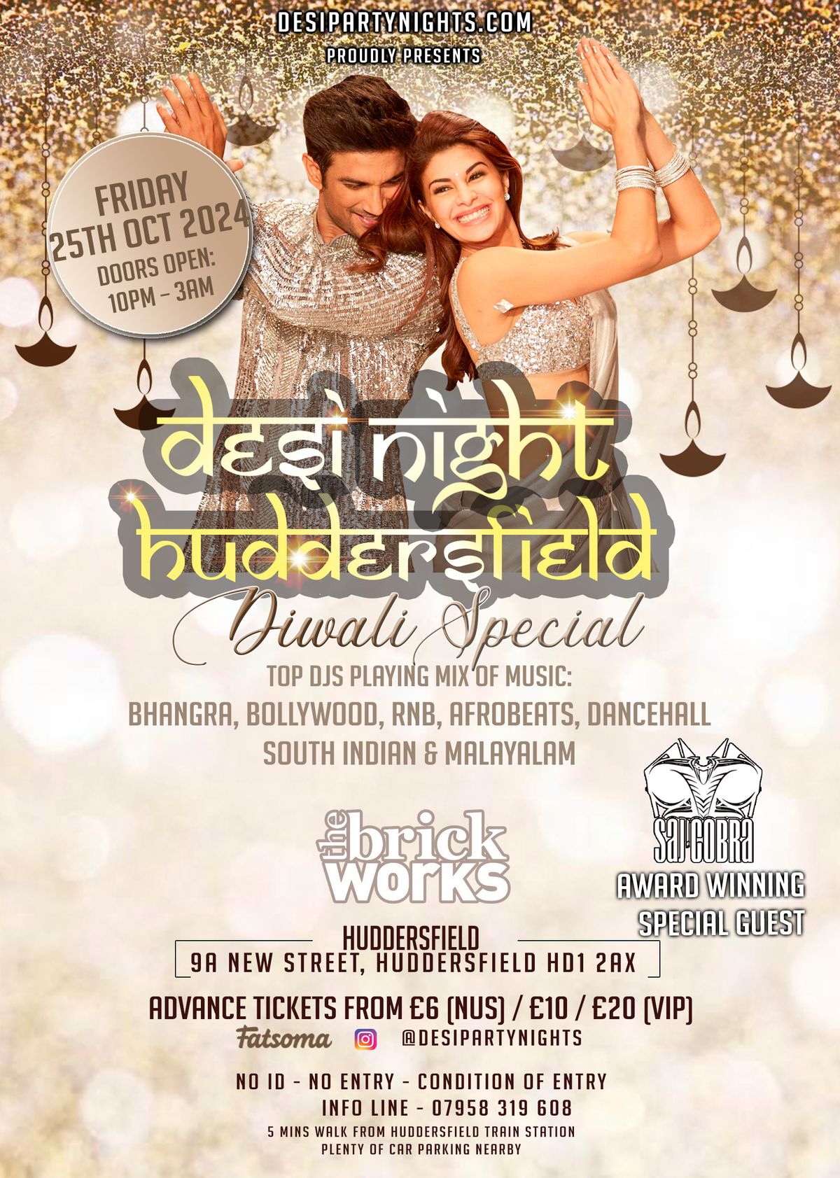 Desi Friday Night Huddersfield -25th October 2024 Diwali special