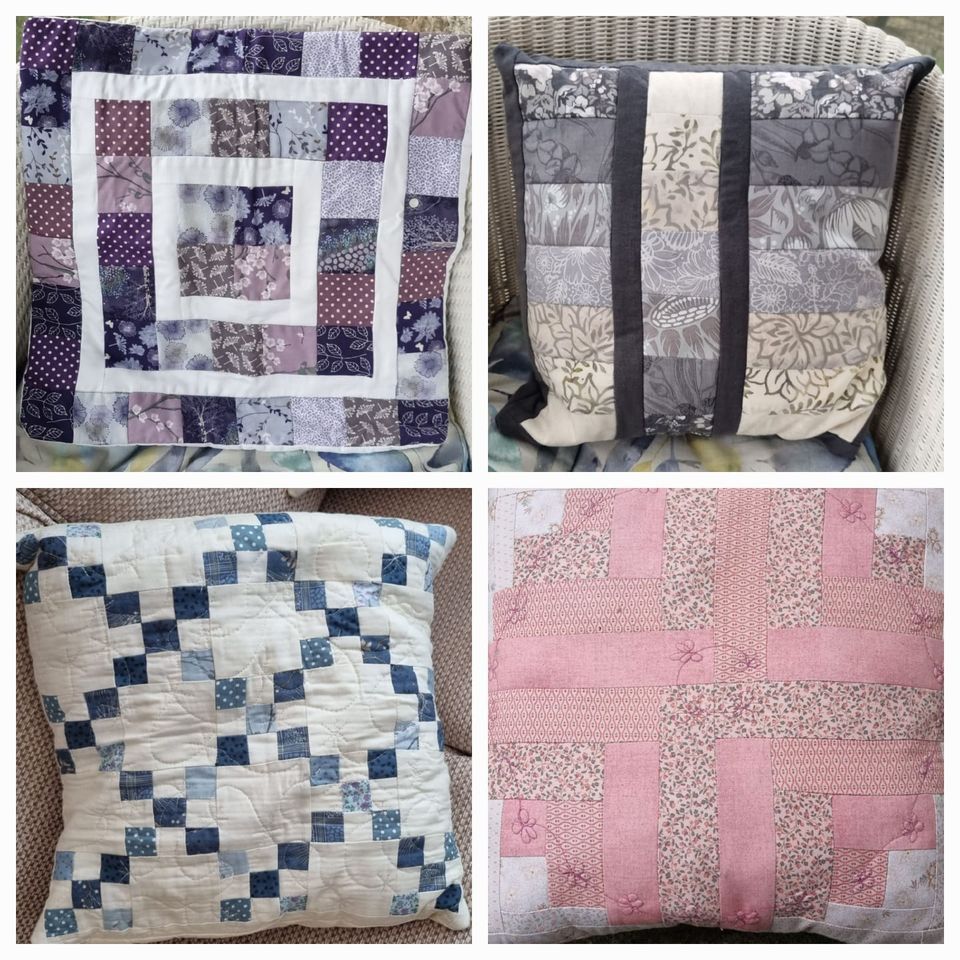 Patchwork and quilted cushion cover workshop