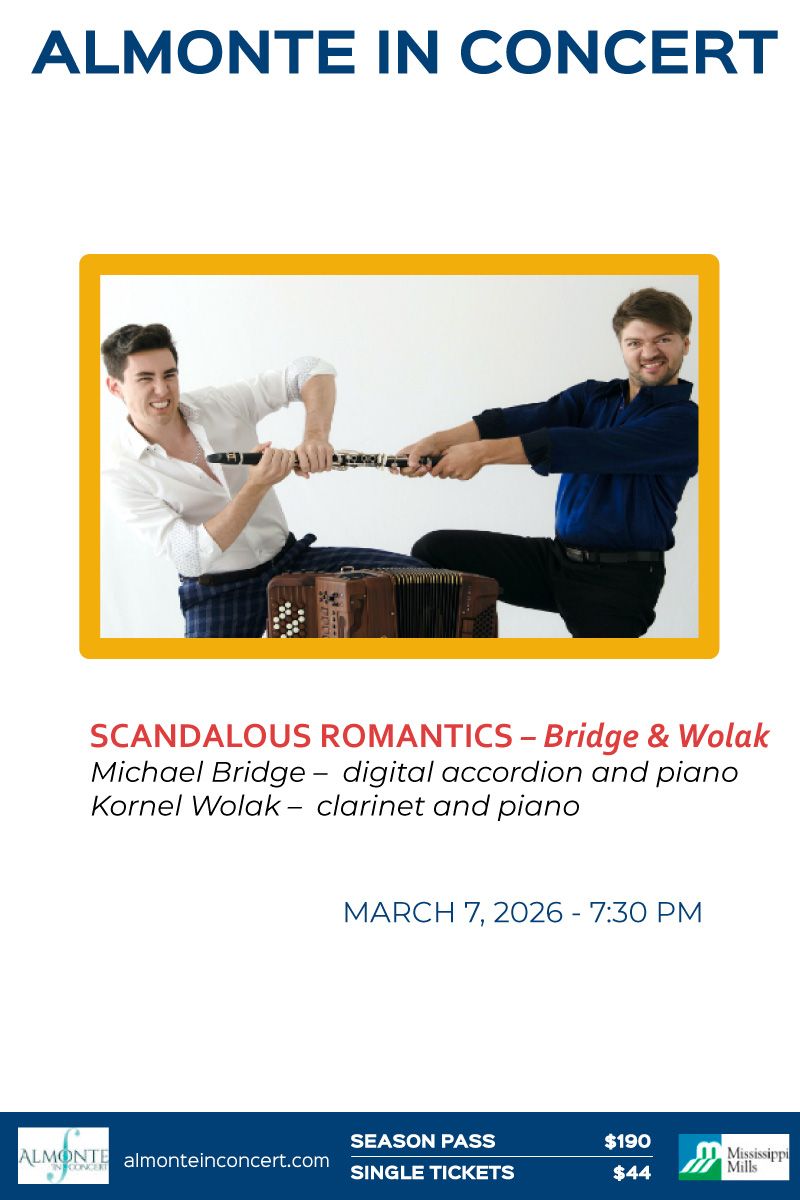 Bridge and Wolak - Scandalous Romantics at Isabel Bader Centre for the Performing Arts