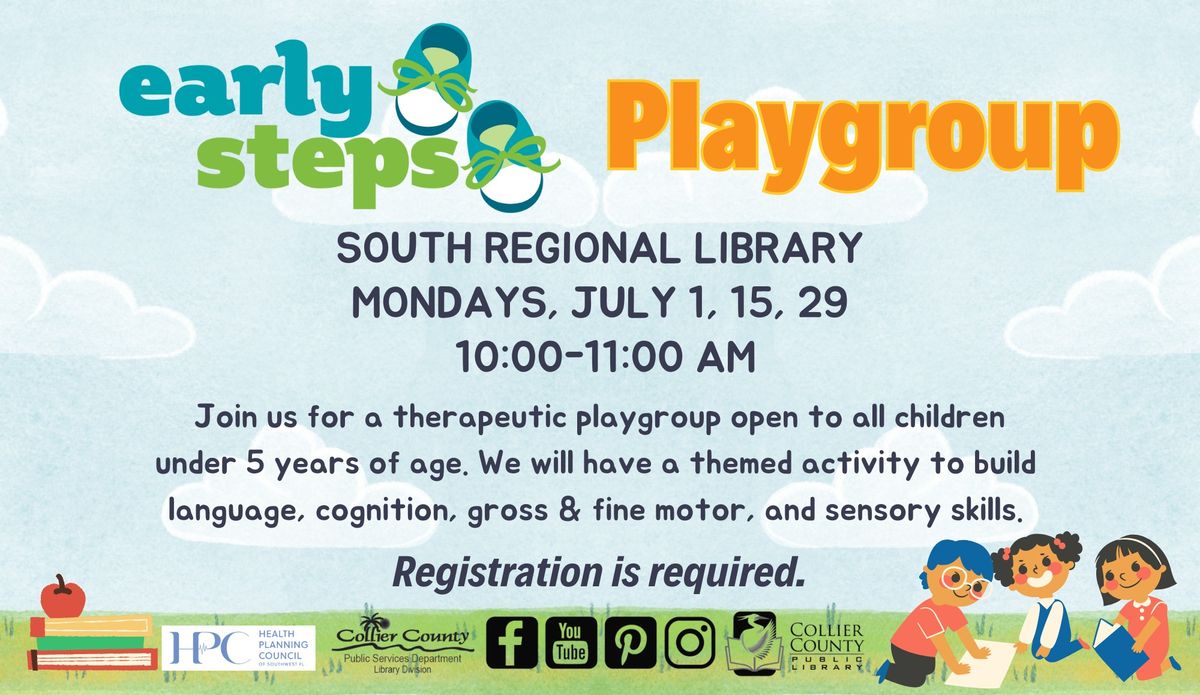 Early Steps Playgroup at South Regional Library