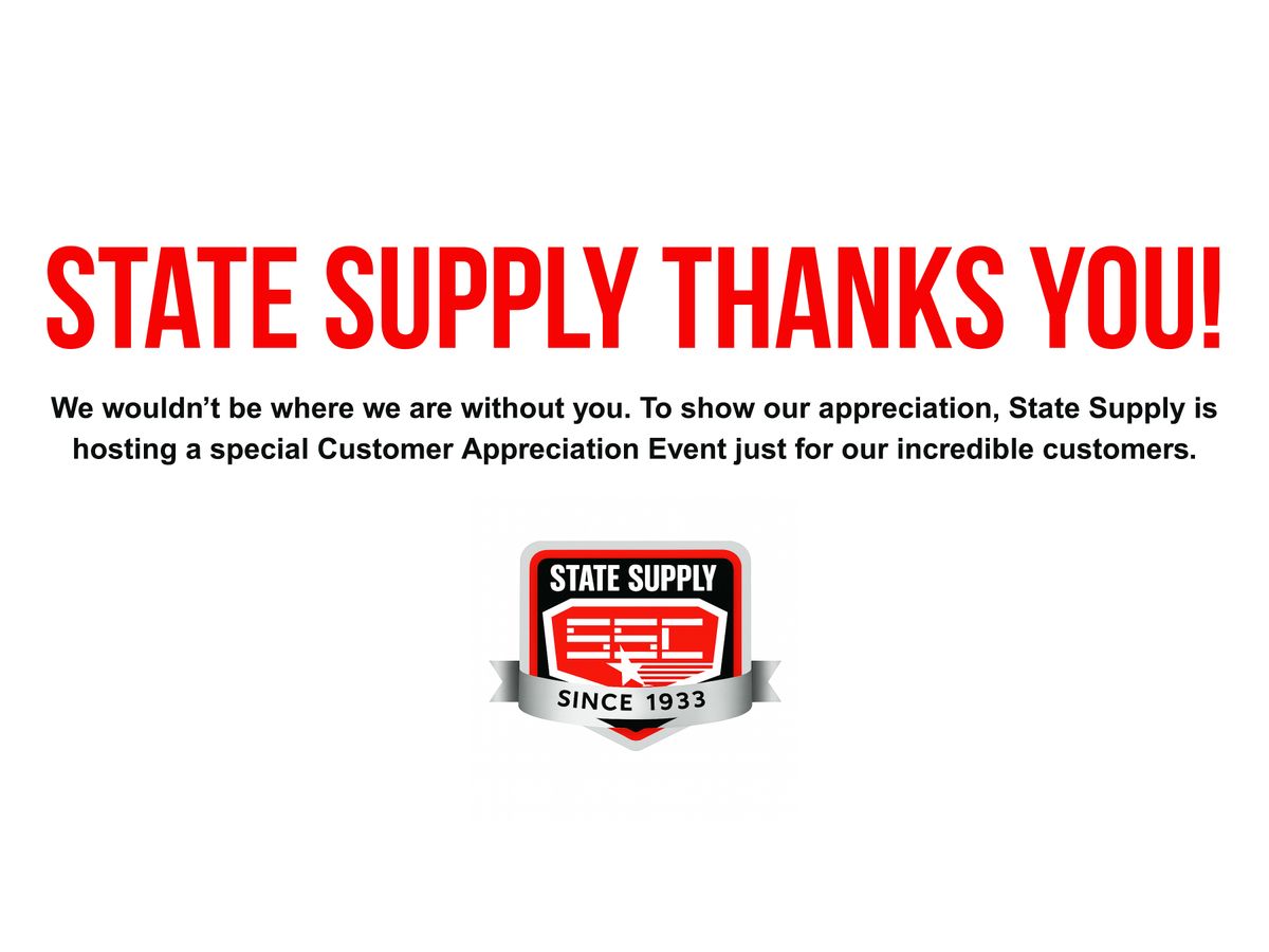 State Supply Customer Appreciation