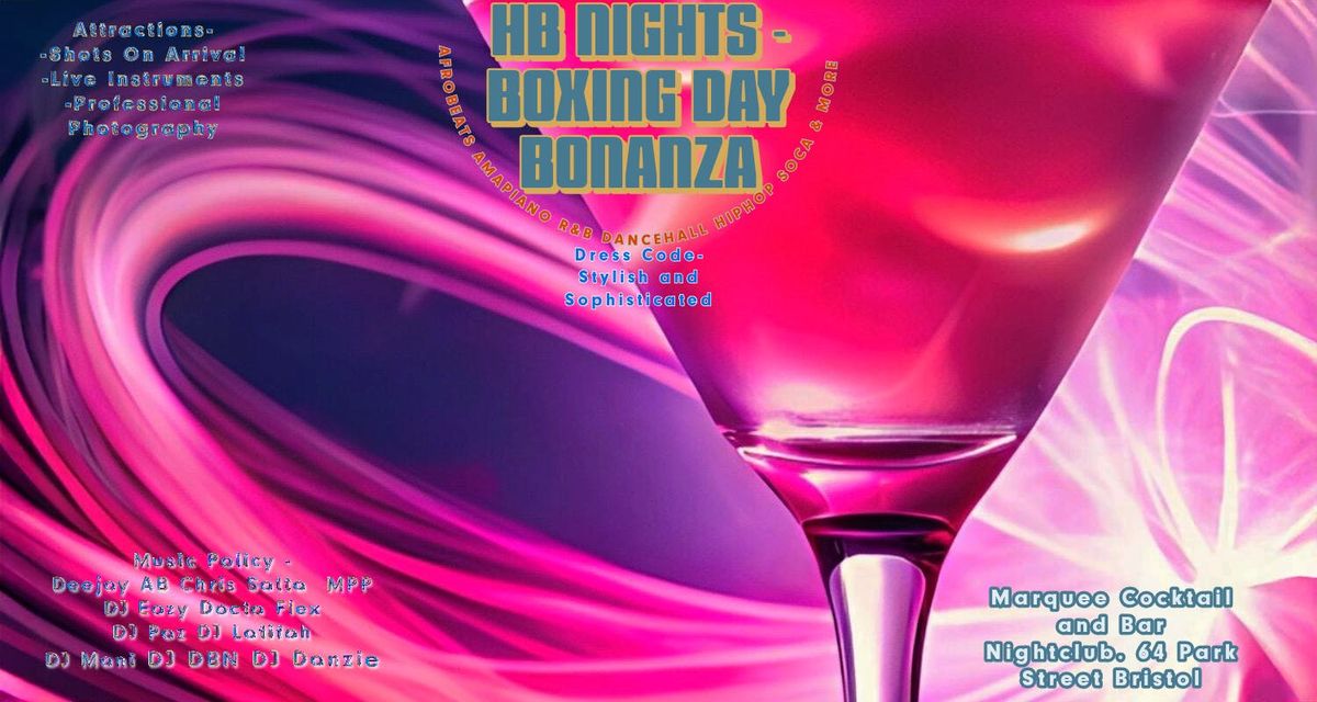 HB Nights - Boxing Day Bonanza