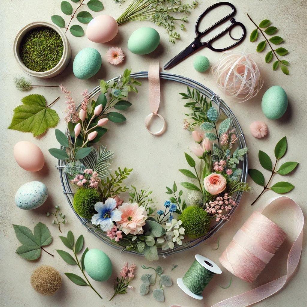 Easter wreath making workshop & afternoon tea