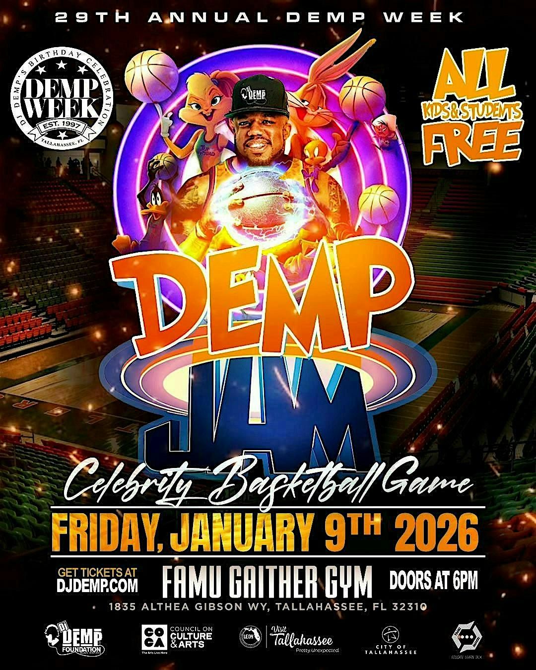 "DEMP JAM" DEMP WEEK 2026 CELEBRITY BASKETBALL GAME