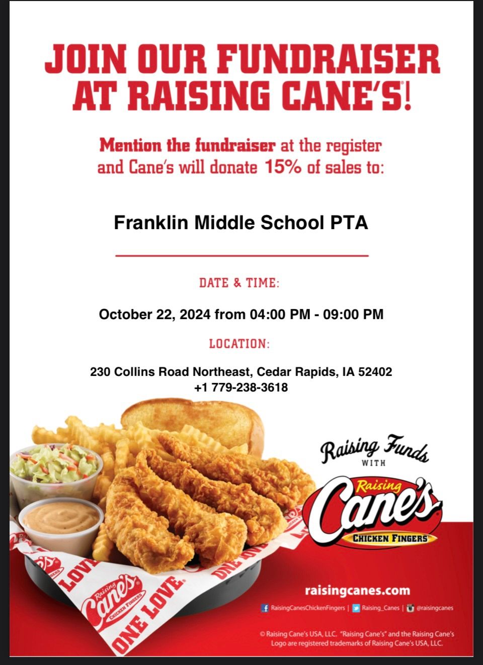 Franklin PTA Restaurant Night