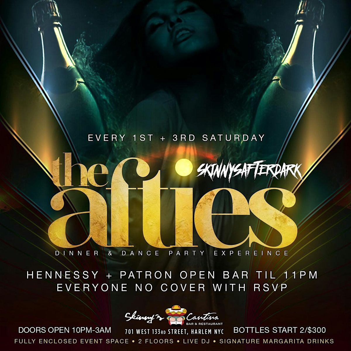Saturday Night After Party: Open Bar,  Live DJ, Free Entry, Bdays Free