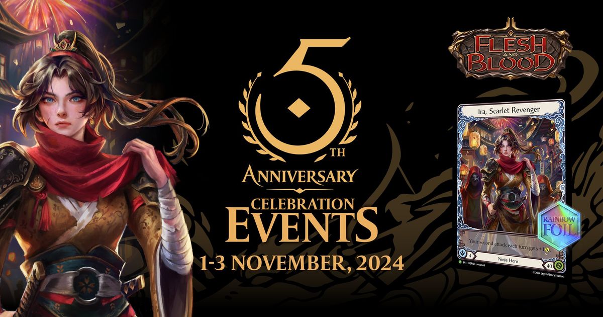 Flesh & Blood 5th Anniversary Celebration L\u00f6rdag Malm\u00f6