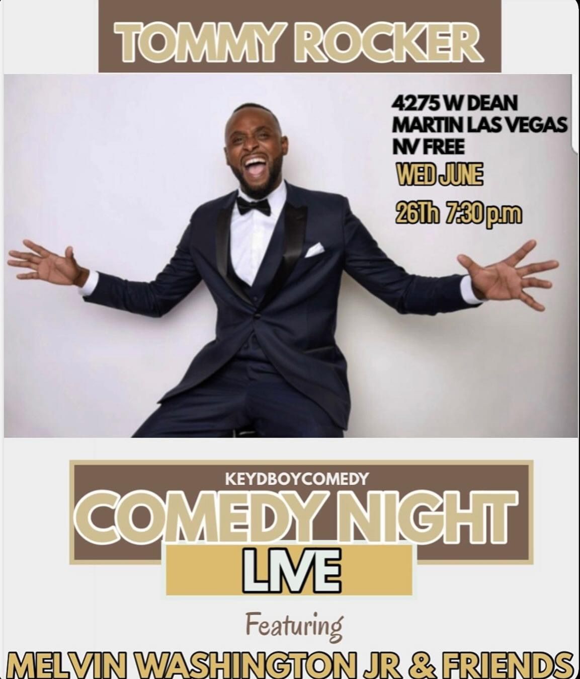 Comedy Night w\/ Melvin Washington Jr & Friends