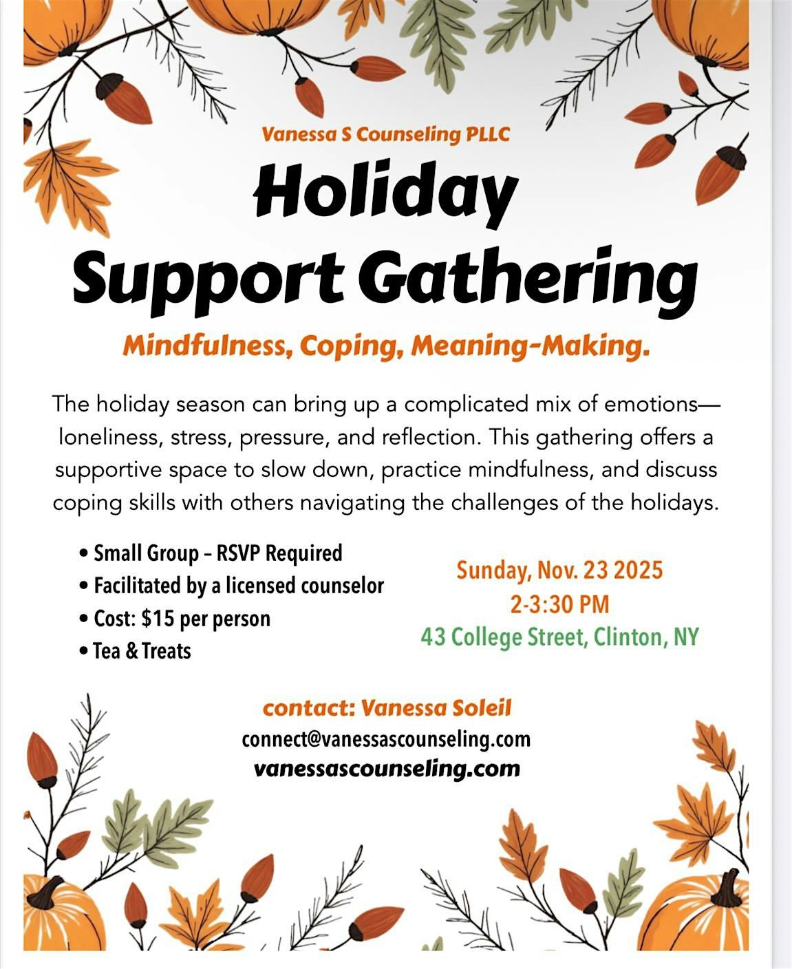 Holiday Support Gathering