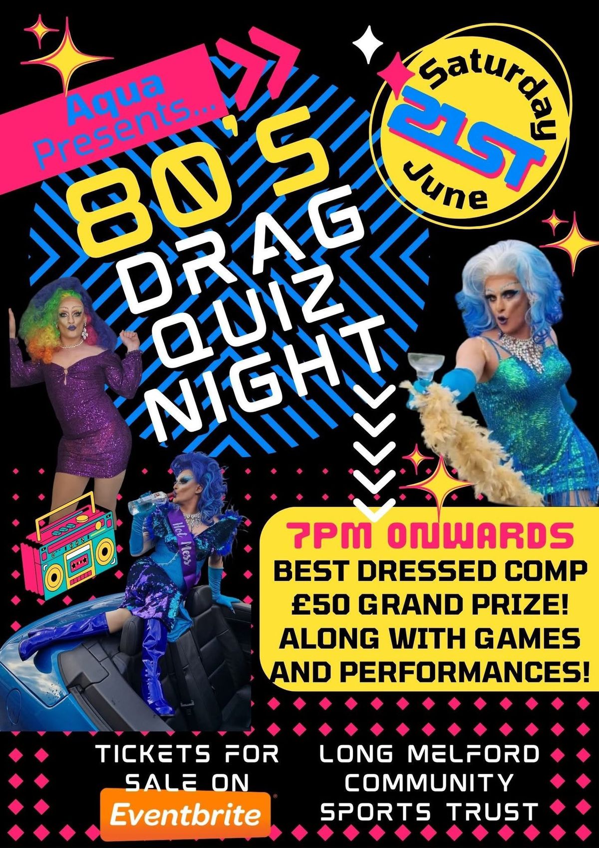 80\u2019s drag quiz night 