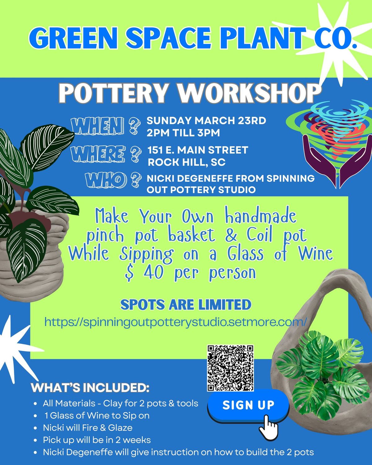 Pinch Pot Pottery Workshop