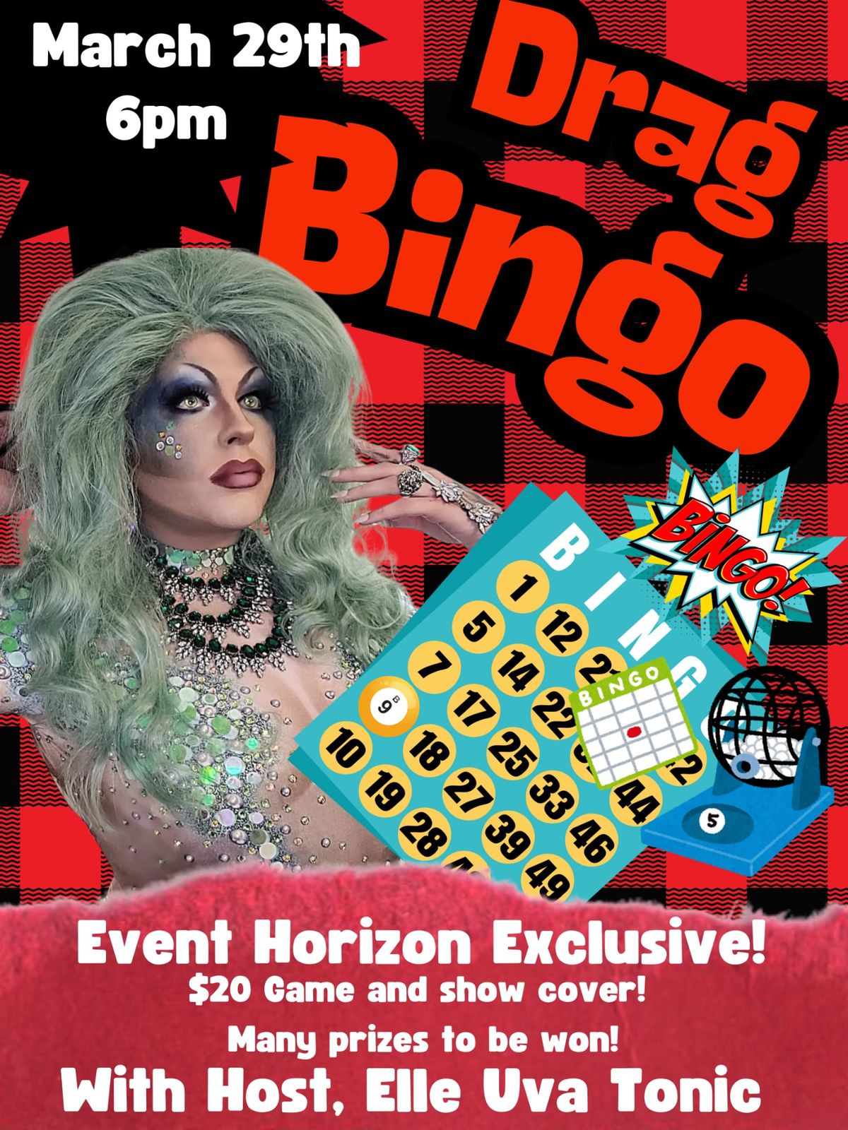 Drag Bingo with Elle Uva Tonic