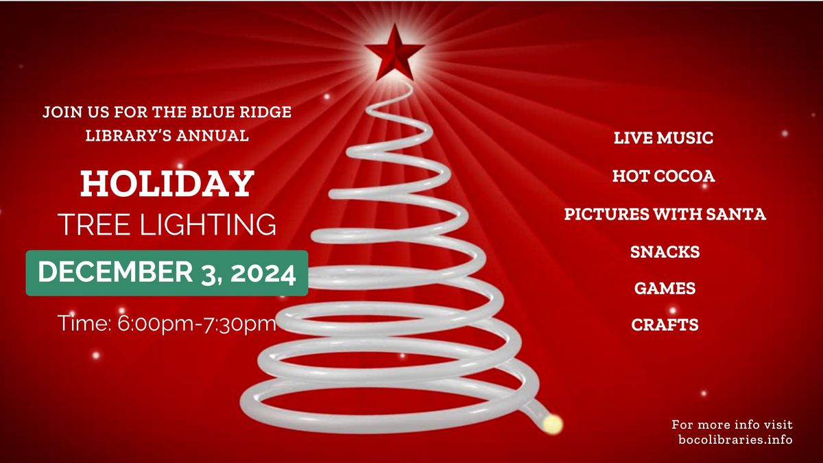 Holiday Tree Lighting at Blue Ridge Library