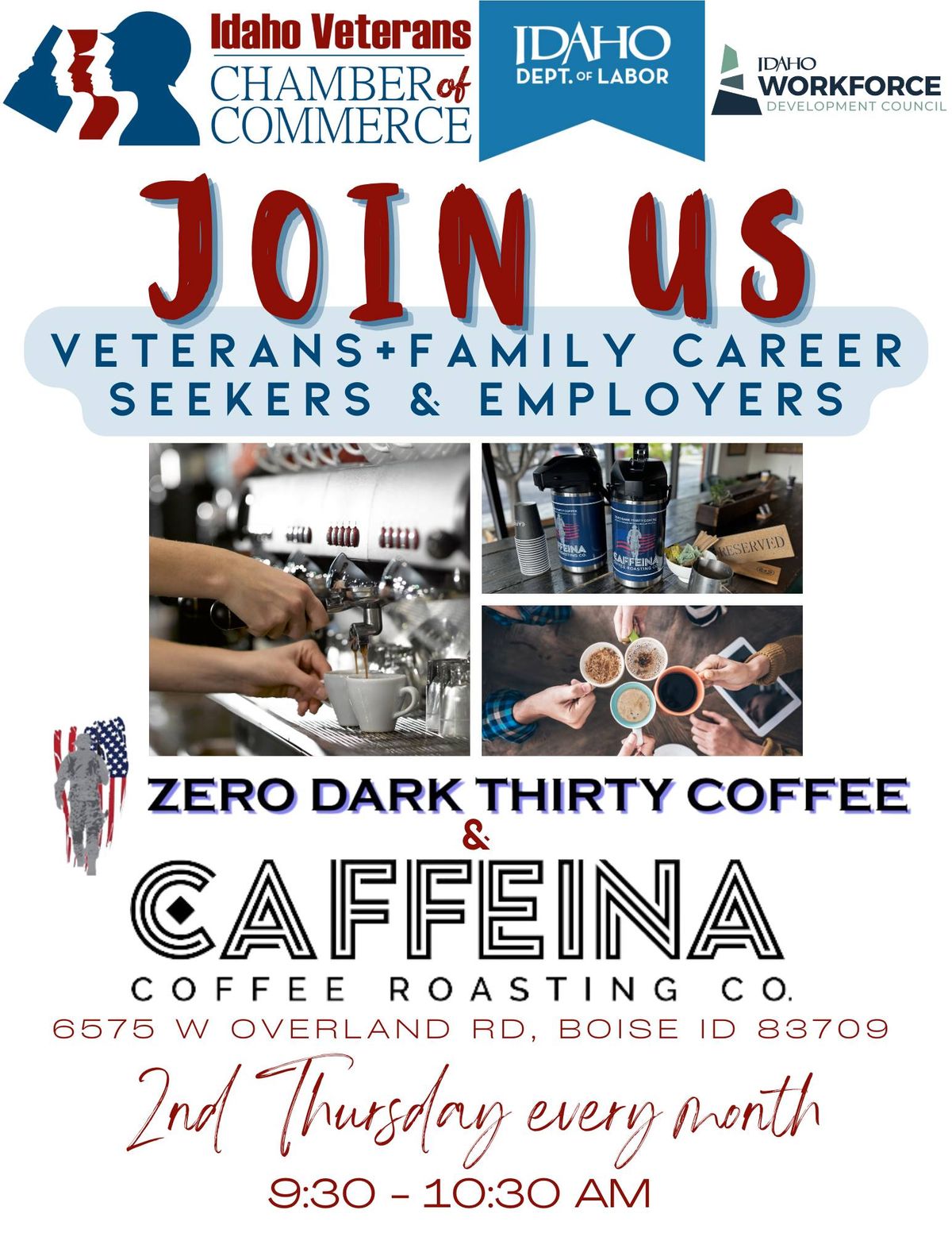 Employers, Veteran Career Seekers + Family Coffee Chat