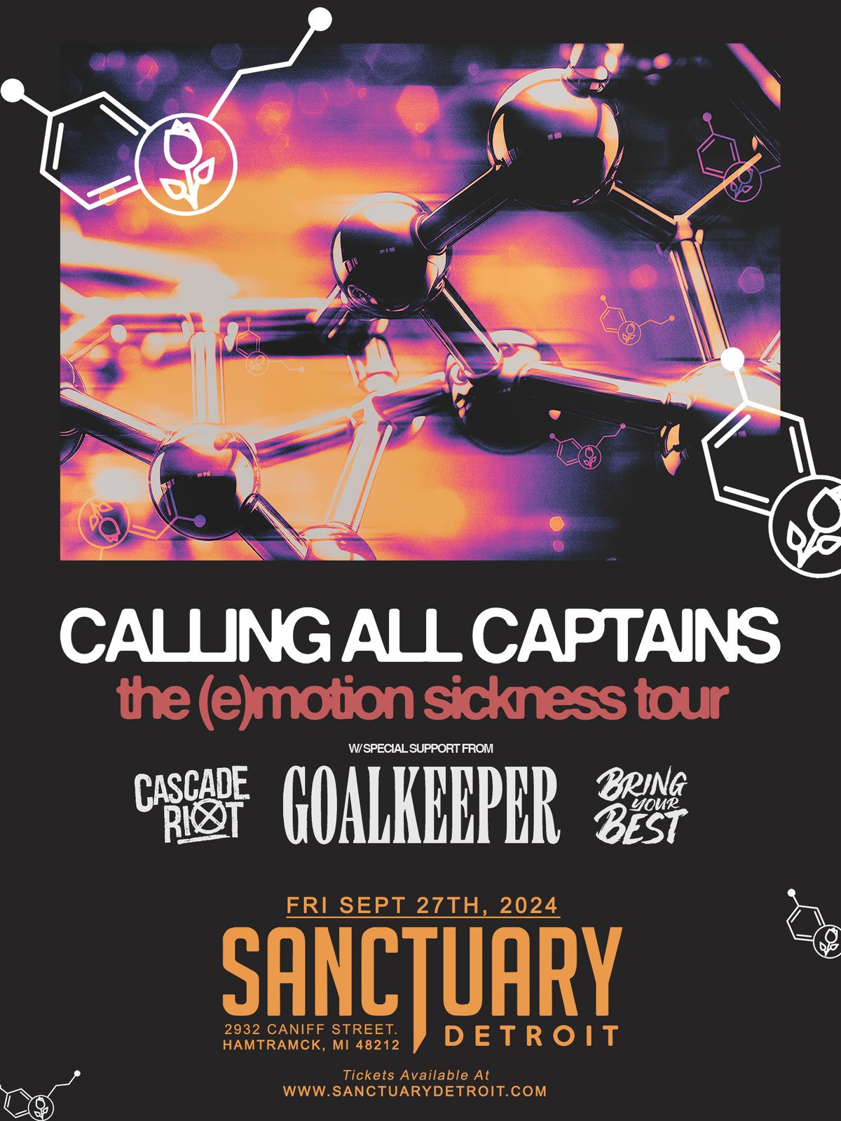 Calling All Captains, Goalkeeper, Cascade Riot, Bring Your Best at The Sanctuary 9\/27