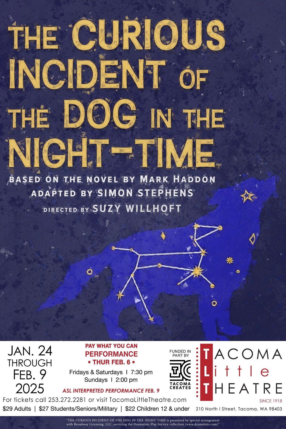 The Curious Incident of the Dog in the Night-Time at Tacoma Little Theatre