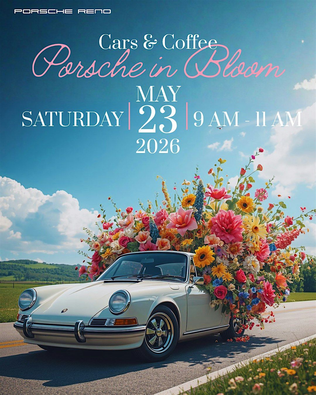 Porsche in Bloom | Cars & Coffee at Porsche Reno
