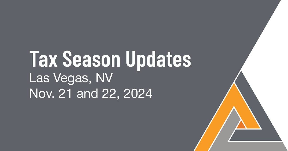 2024 NATP Tax Season Update: Las Vegas, NV