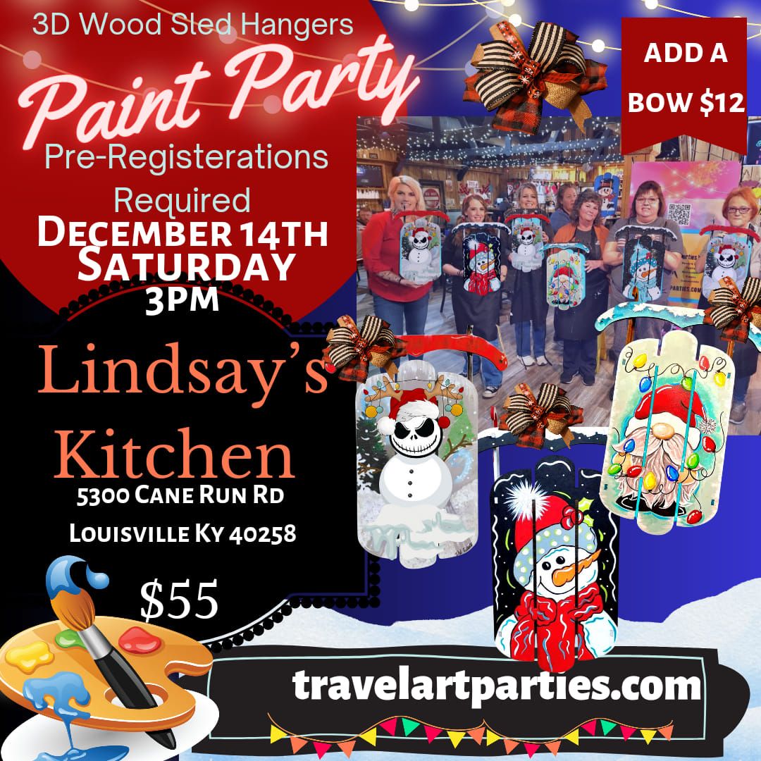 Lindsay\u2019s Kitchen Sled Paint Party 