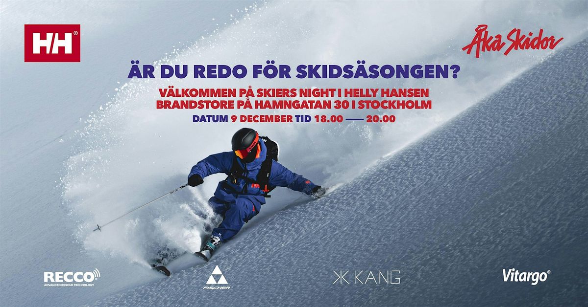 Skiers Night med Helly Hansen & \u00c5ka Skidor