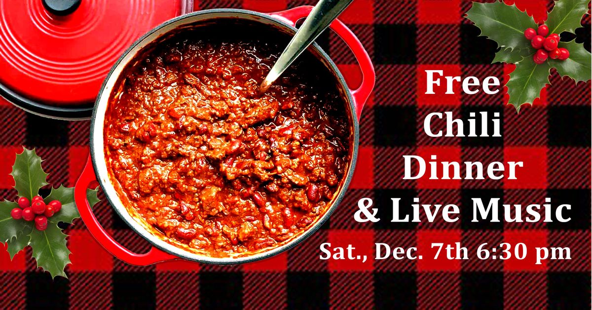 Free Chili Dinner & Live Music after Gold Hill's Tree Lighting - Dec. 7th