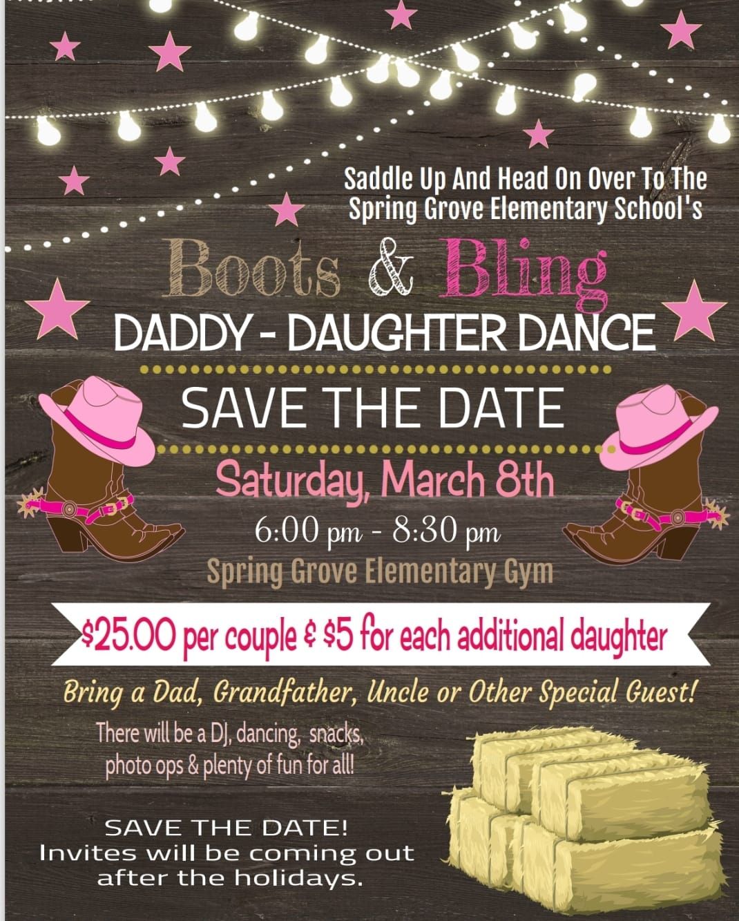 Save the Date! SGE Daddy Daughter Dance!