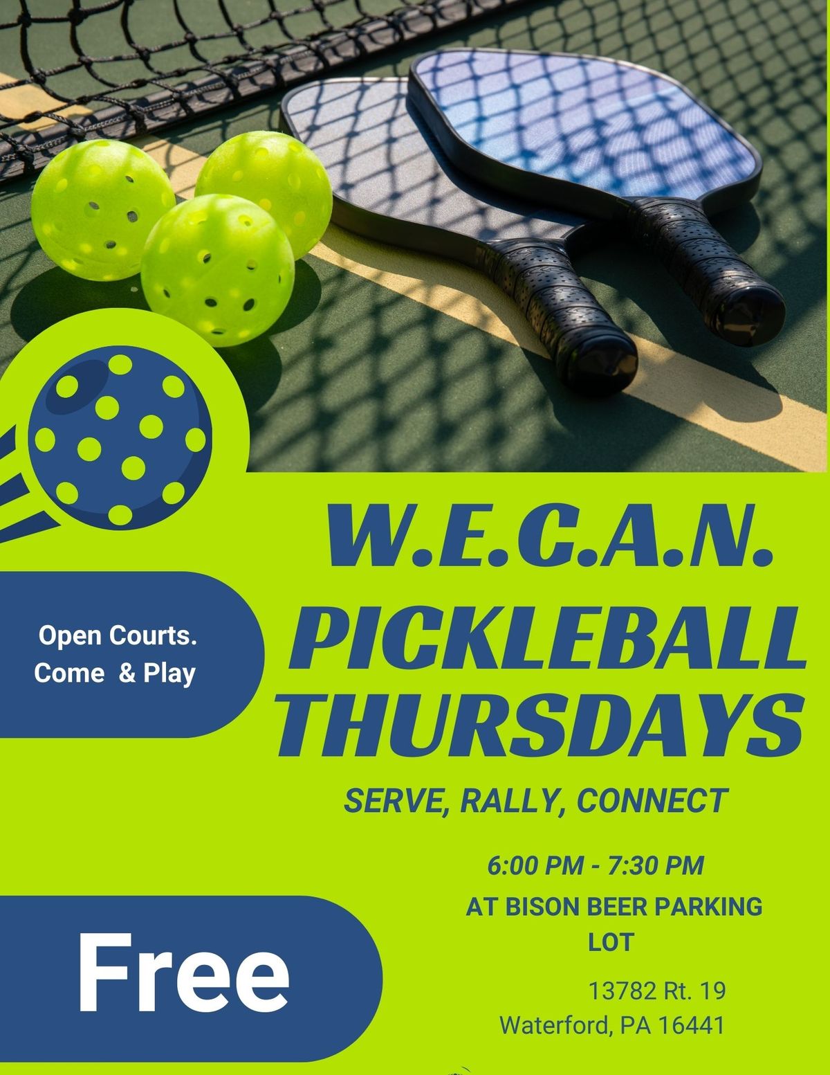 W.E.C.A.N. Pickleball Thursday