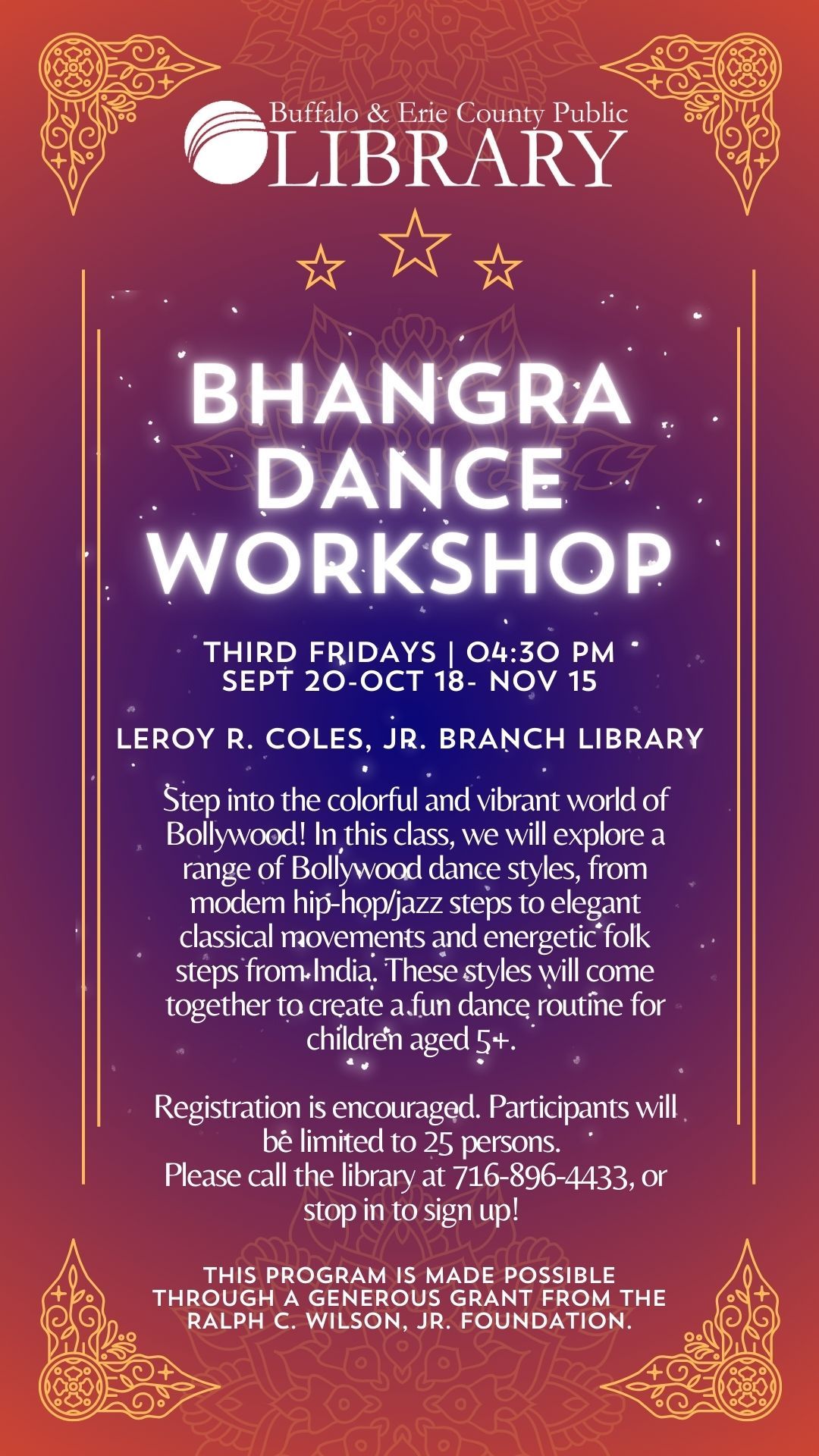 Bollywood and Bhangra Dance Workshop