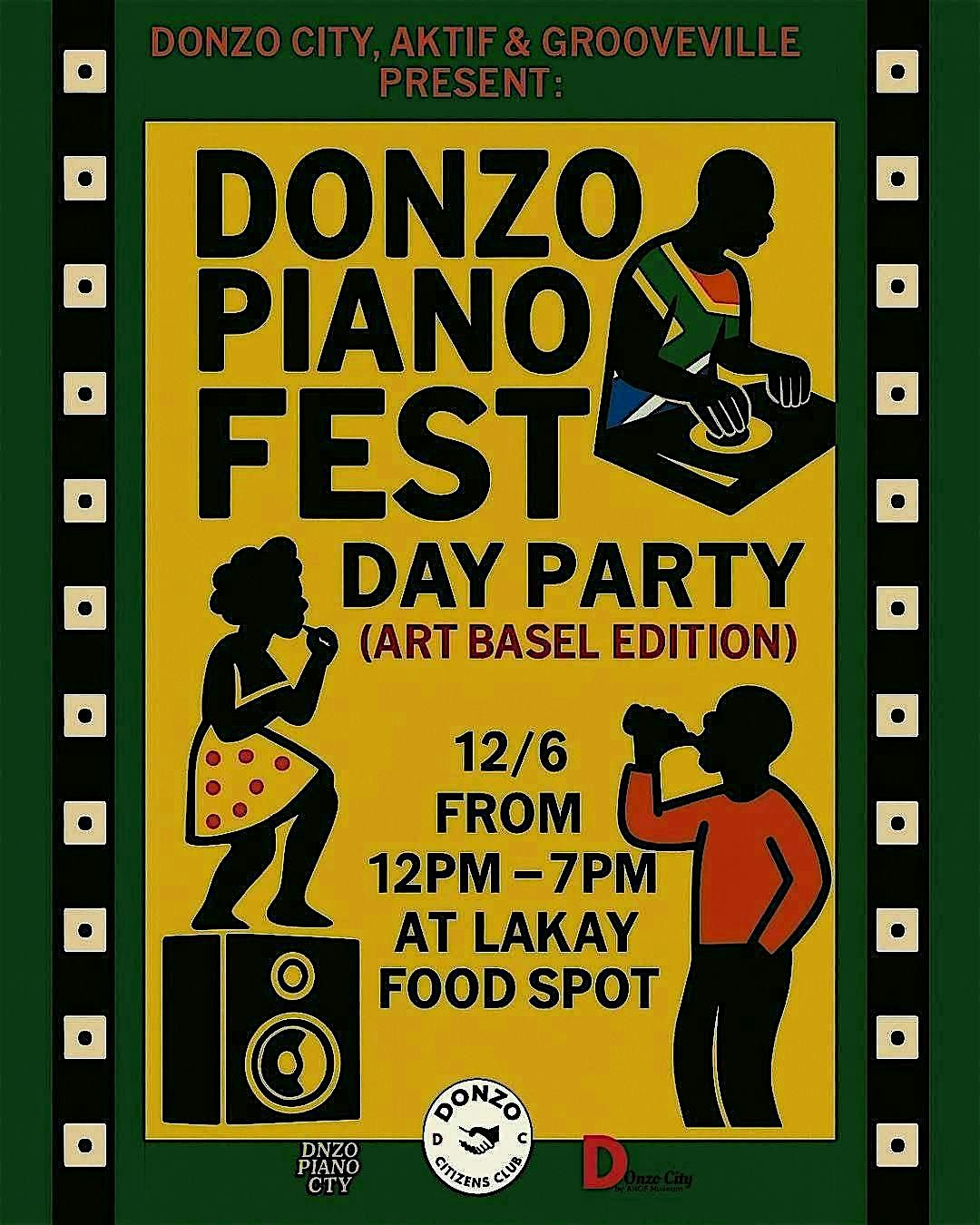 DONZO PIANO FEST   day party (ART BASEL EDITION)