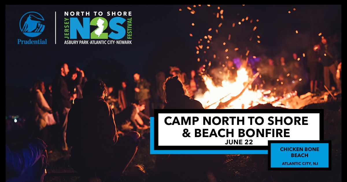 Camp North to Shore & Beach Bonfire