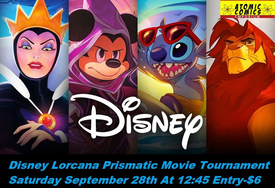 Disney Lorcana Prismatic Movie Tournament Entry-$6