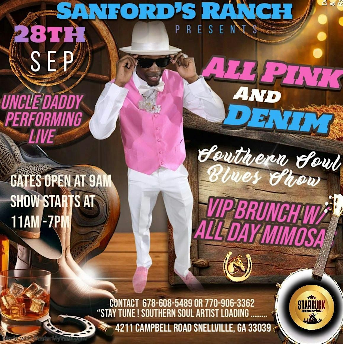 Sanford's Ranch All Pink and Denim Southern soul concert ft.Uncle Daddy