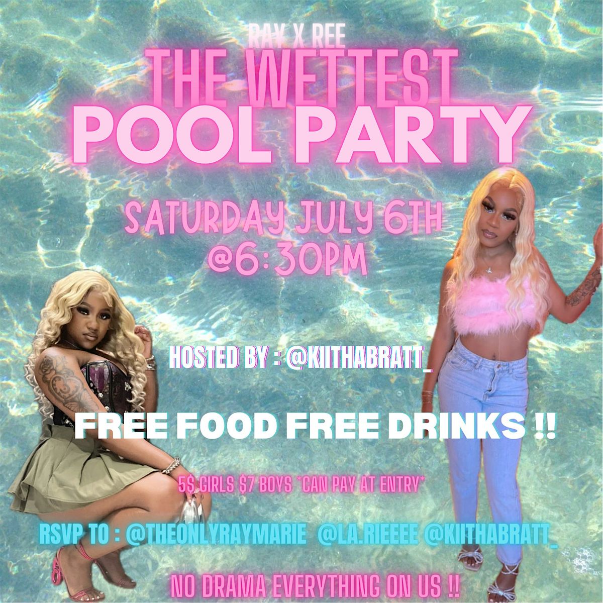 RAY X REE POOL PARTY